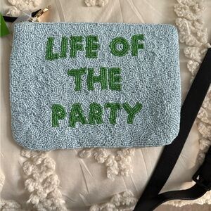 Kate spade Life of the Party Beaded Clutch - Blue and Green